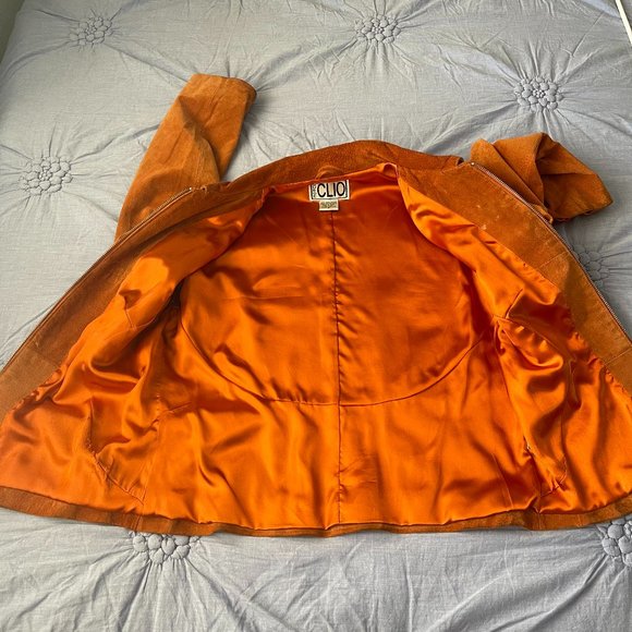 SOLD! Vintage Suede Leather Jacket - Picture 9 of 9